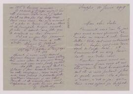 Letter from G. Velluot,