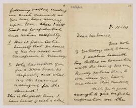 Letter from K. H. Lochnorris Cumnock,