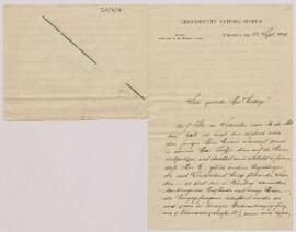 Letter to Herr Rollege from the German National Museum,