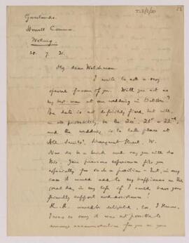 Letter from B. J. Dale,