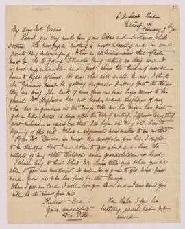 Letter from J. A. Dales,