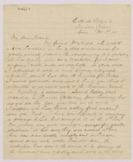 Letter from E. W. Ciffin? to unknown recipient,