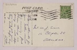 Postcard from William Evans Hoyle,