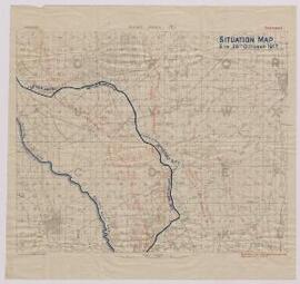 'Situation Map. 6pm. 26th October 1917’,