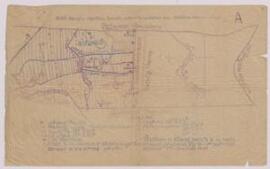 Map of Engelfontaine, France (on fragile tracing paper),