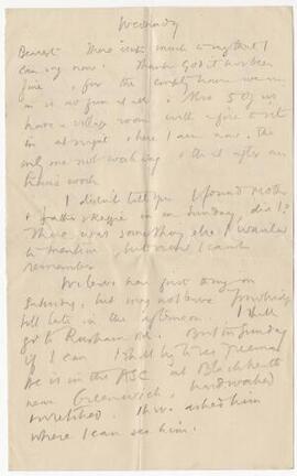 Letter sent 16 Nov 1916,