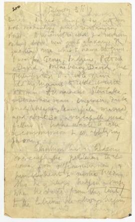 Letter sent 3 Feb 1917,