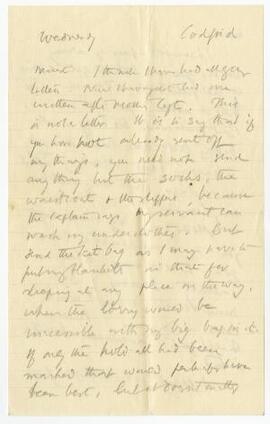 Letter sent 17 Jan 1917,