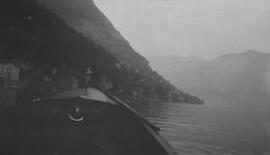 [View from a boat on Lake Lugano]
