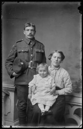 [Corporal, wife and child]