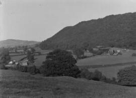 Sycharth near Llansilin, showing site of Owain Glyndwr's Palace, 1399.