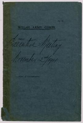 Minutes of the National Executive meeting, 2 Nov. 1914,