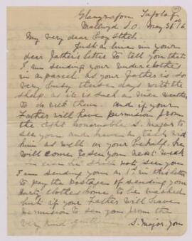 Letters, 31 May 1916 and 21 Sept.-31 Dec. 1918, to Ithel Davies from his parents and brother. The...
