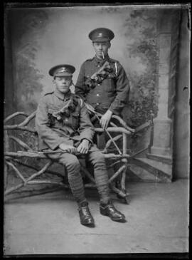 [Two soldiers from the Pembroke Yeomanry]