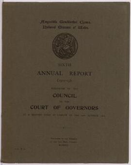 National Museum of Wales, Sixth Annual Report (1912-13),