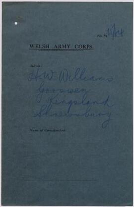 H. W. Williams, Shrewsbury, Sept,