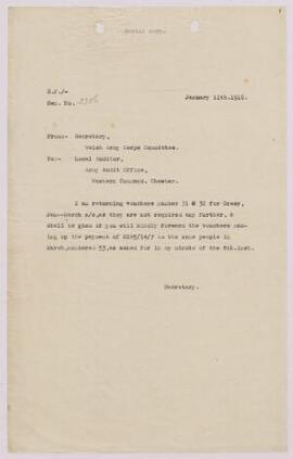 Serial Copy Memoranda, 11 Jan.-11 Feb. 1916,