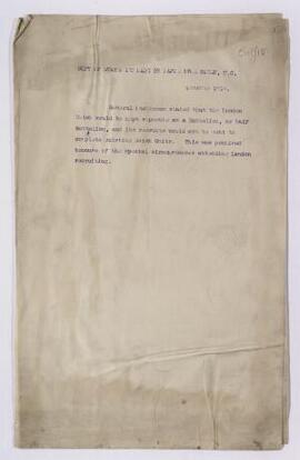Copies of statement made by Major Ivor Bowen, KC, Oct,