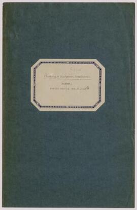 Report of the Clothing and Equipment Committee for the period ending 31 Dec. 1914,