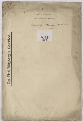 Abstract of Examination of the accounts of the Welsh Army Corps Committee (Clothing) from 27 Marc...