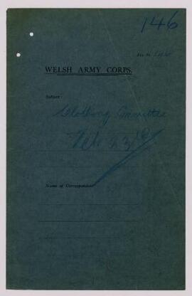 Agenda, minutes etc of the Clothing and Equipment Committee, 23 Feb. 1915,