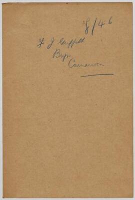 F. J. Griffith, Caernarfon, June,