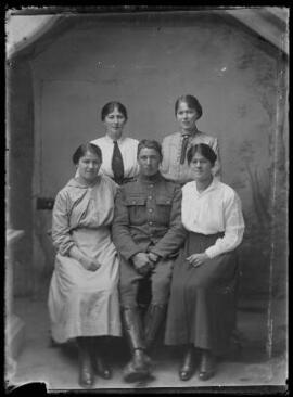 [Soldier & Four Ladies]
