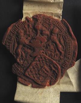 Grant of the manor or lordship of Piccheford beside Acton Burnell, co. Salop. Imperfect seal,