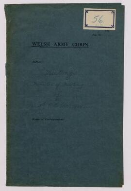 General correspondence and minutes of the meeting of 5 Oct. 1914,