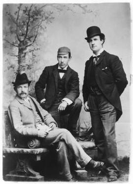 [David Lloyd George and two other young men]