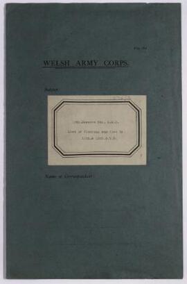 List of clothing supplied by 11th and 12th Battalions South Wales Borderers, Sept.-Oct,