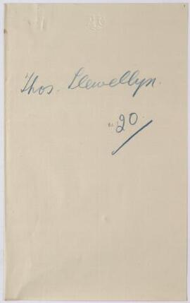 Sapper Thomas Llewellyn, Abersychan, Royal Field Engineers, Nov,