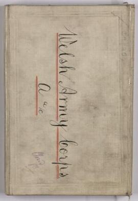 Bank book of Welsh Army Corps A account,