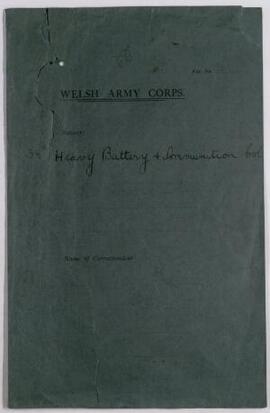 38Th Divisional Heavy Battery & Ammunition Column, Royal Field Artillery,