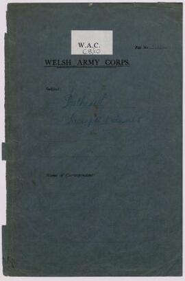 Porthcawl receipts and issues and statements re Col. Pearson's accounts on the agenda of the Clot...