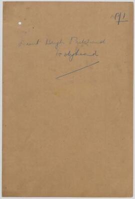 Lieut. Hugh Pritchard, Hon. Sec. Recruiting Committee, County of Anglesey, Sept. 1914-July 1916, ...
