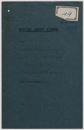 Lord Lieutenant's correspondence, co. Mon., Oct,