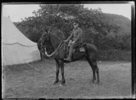 [Private in the Pembroke Yeomanry on horseback]