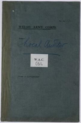 Correspondence etc., Jan. 1915-Nov. 1916, of Local Auditor, Western Command, Chester. 1915-16,