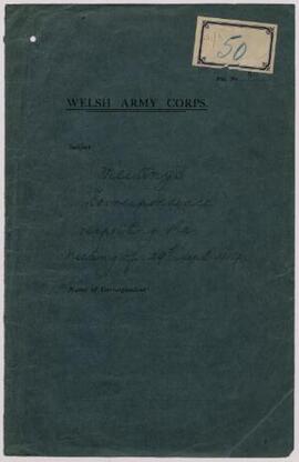 Correspondence, Sept.-Oct., respecting the meeting of 29th Sept. 1914,