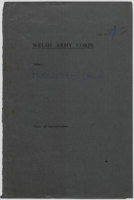 Earl of Plymouth, Redditch, Sept. 1914-April 1916, including correspondence regarding recruiting ...