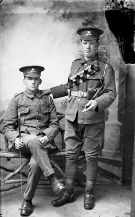 [Two soldiers, possibly Pemboke Yeomanry]