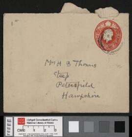 Edward Thomas letters to Helen Thomas