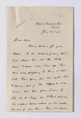 Correspondence, Jan.-Feb. 1915, relating to the recruiting song 'Come along, Can't you hear?' inc...