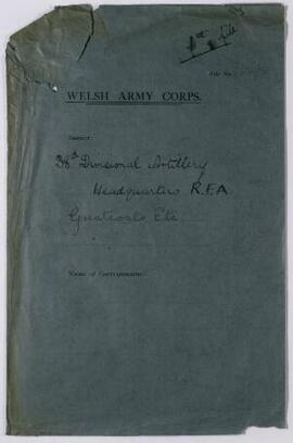 Correspondence respecting and with Officer Commanding, Feb.-Dec. 1915; general, Feb.-Dec. 1915; c...