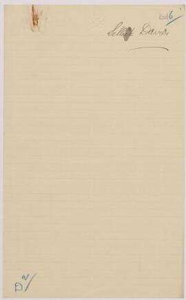 Sellick Davies, Bristol, letter of application from his father, Dec,