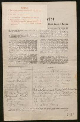Petition - 1/17