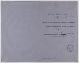 Imprest account in account with the Secretary of the Executive Committee, Welsh Army Corps, May-S...