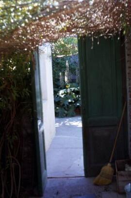 [Doorway leading to a garden]