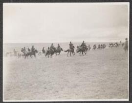 [Horsemen at the Great Mongolian Festival of the Princes]